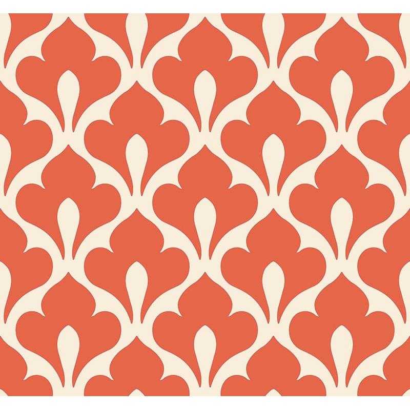 Sample TA20806 Tortuga, Orange/Rust, Swirl by Seabrook Wallpaper