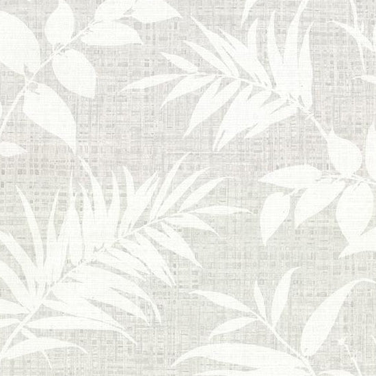 Shop 2921-50808 Warner Textures IX 2754 Main Street Chandler Grey Botanical Faux Grasscloth Wallpaper Grey by Warner Wallpaper