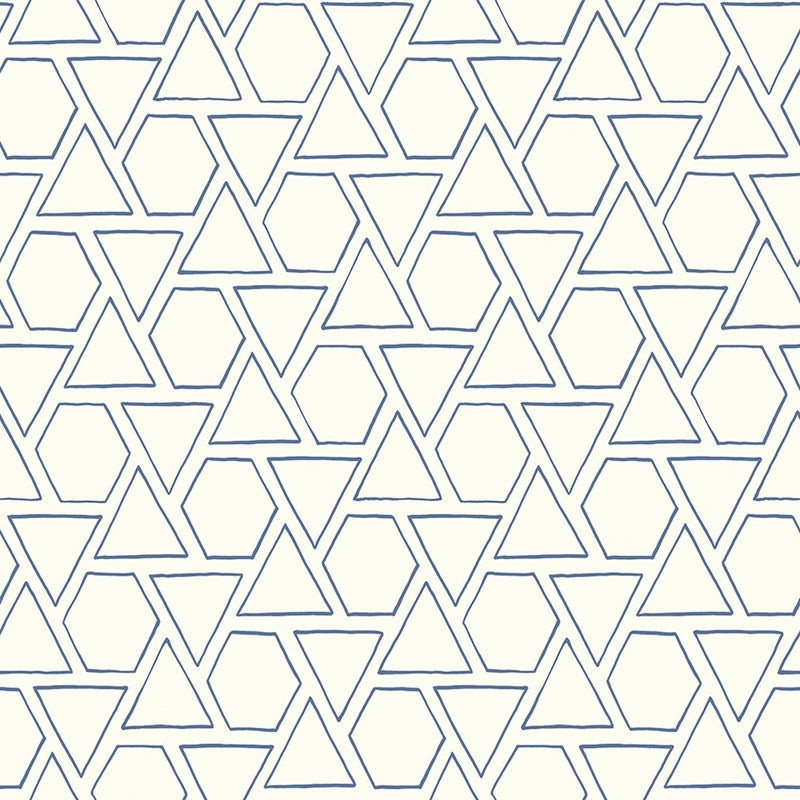 Sample MB30112 Beach House Sun Shapes, Coastal Blue Geometric by Seabrook Wallpaper
