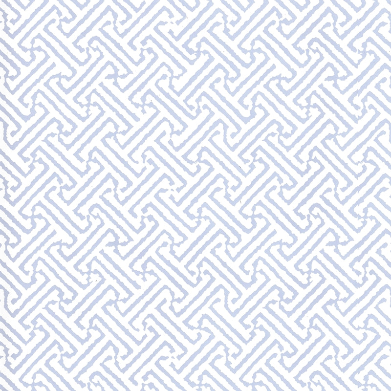 Sample 622-28 Java Petite, Periwinkle by Quadrille Wallpaper