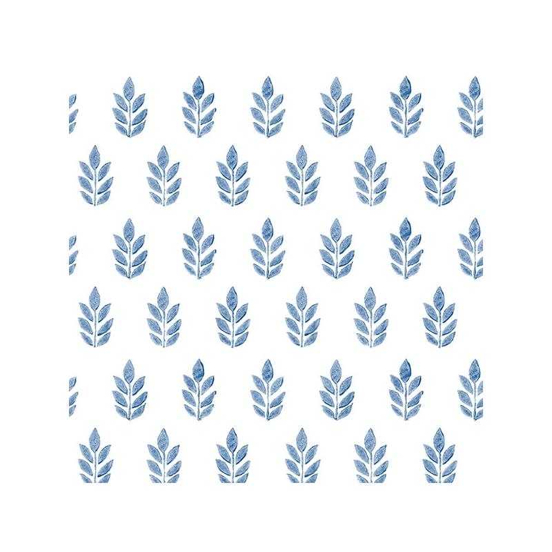 Sample 3122-11302 Flora and Fauna Ervic Neutral Leaf Block Print by Chesapeake Wallpaper