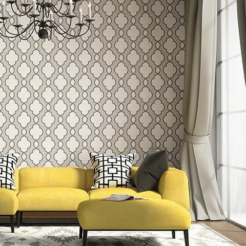 Purchase 2625-21821 Symetrie Structure Silver Chain Link A Street Prints Wallpaper