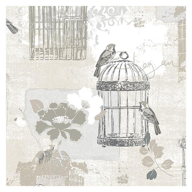 Save KE29946 Creative Kitchens Victorian Birdcage  by Norwall Wallpaper