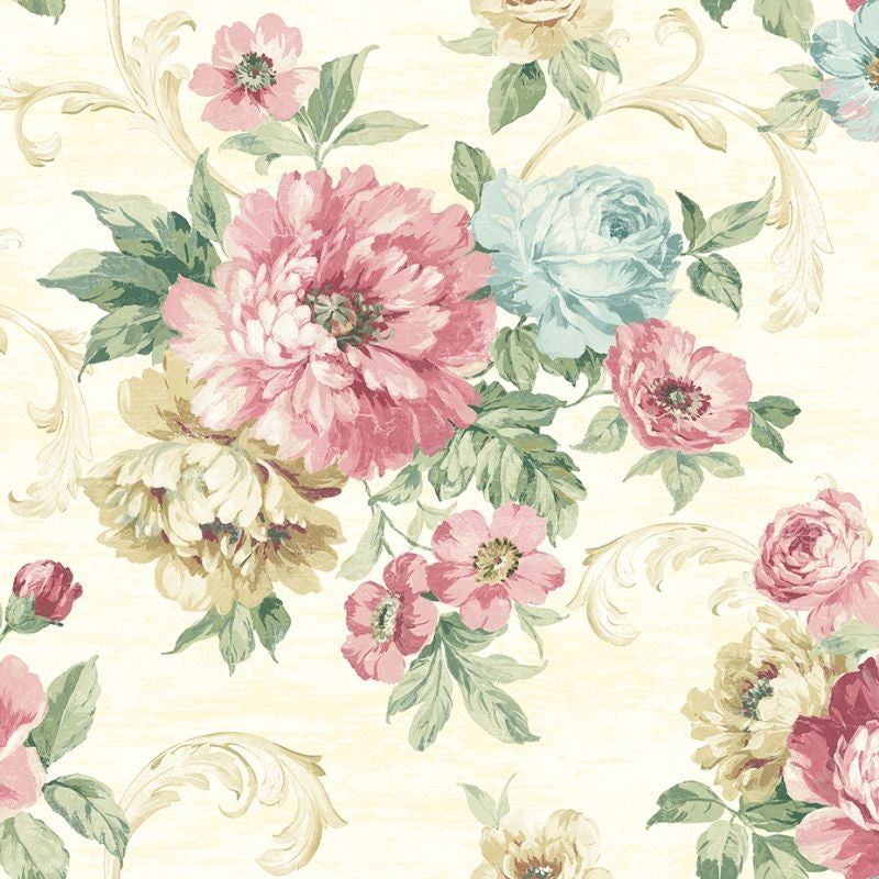 Looking VA10103 Via Allure 2 Floral by Wallquest Wallpaper