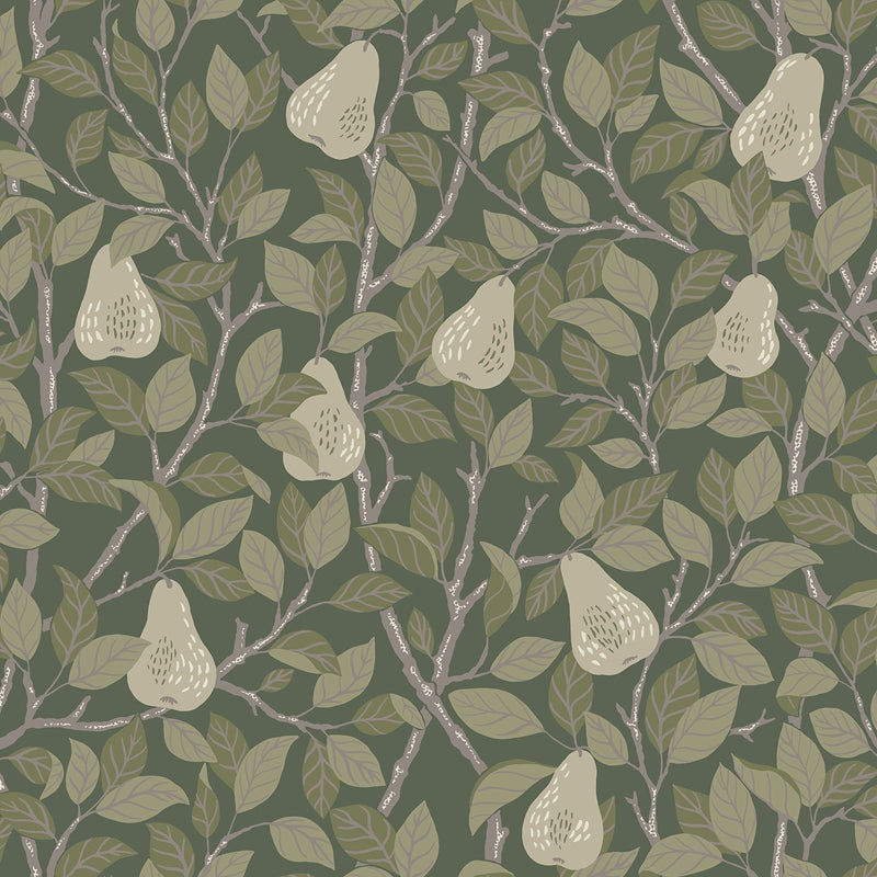 Sample 2999-13105 Annelie, Pirum Green Pear by A-Street Prints Wallpaper