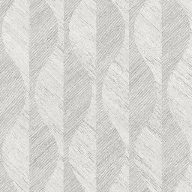 View 4025-82503 Radiance Oresome Silver Ogee Wallpaper Silver by Advantage