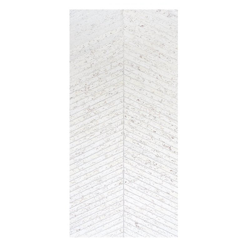 Order 5013010 Cork Herringbone White Schumacher Wallcovering Wallpaper