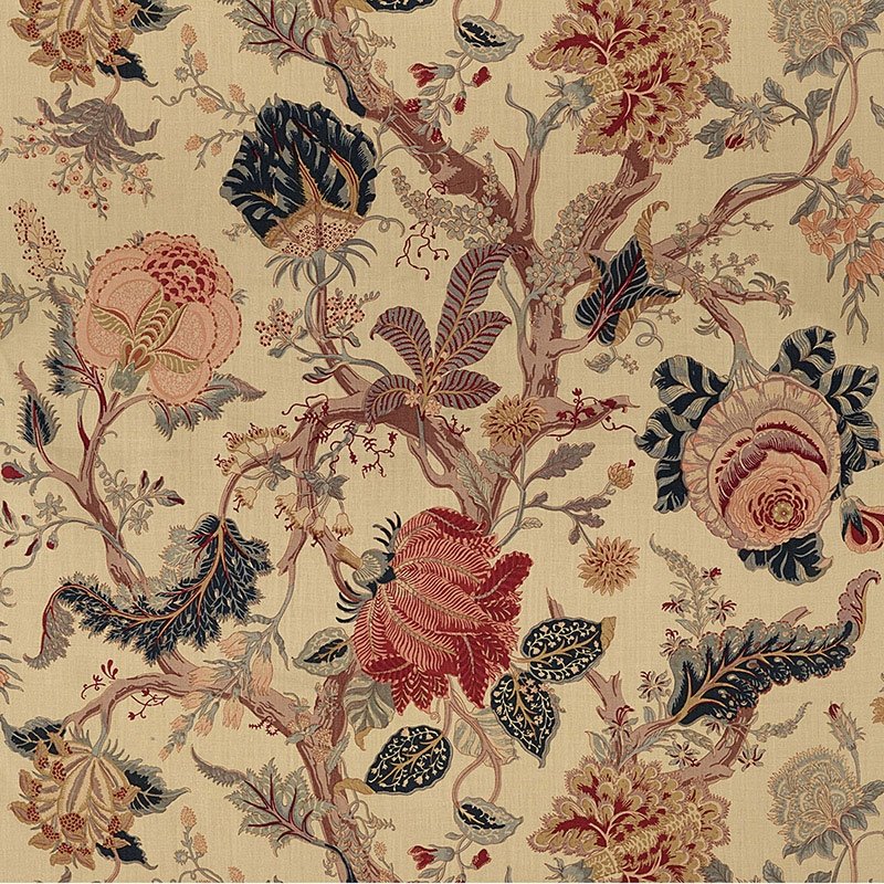 Purchase sample of 175780 Indian Arbre, Tea by Schumacher Fabric