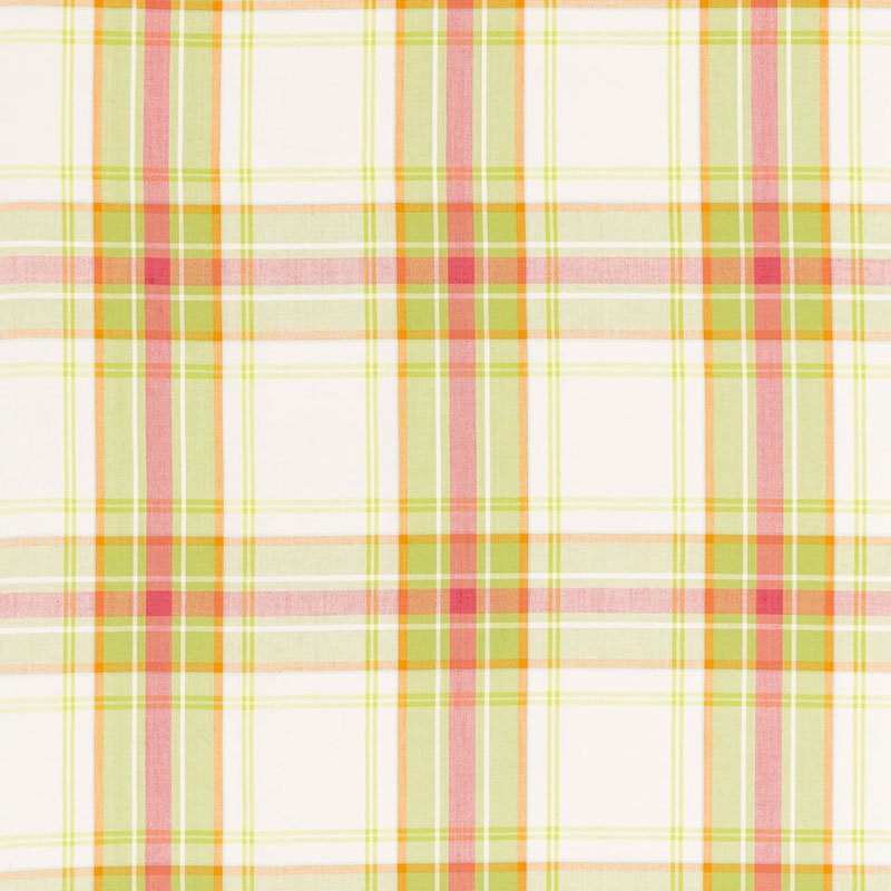 Purchase sample of 68070 St. Martin Plaid, Lime by Schumacher Fabric