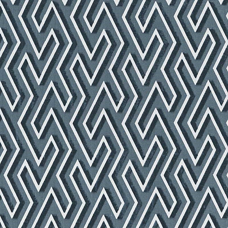 Sample SC 000427237 Maze Velvet, Thunder by Scalamandre Fabric