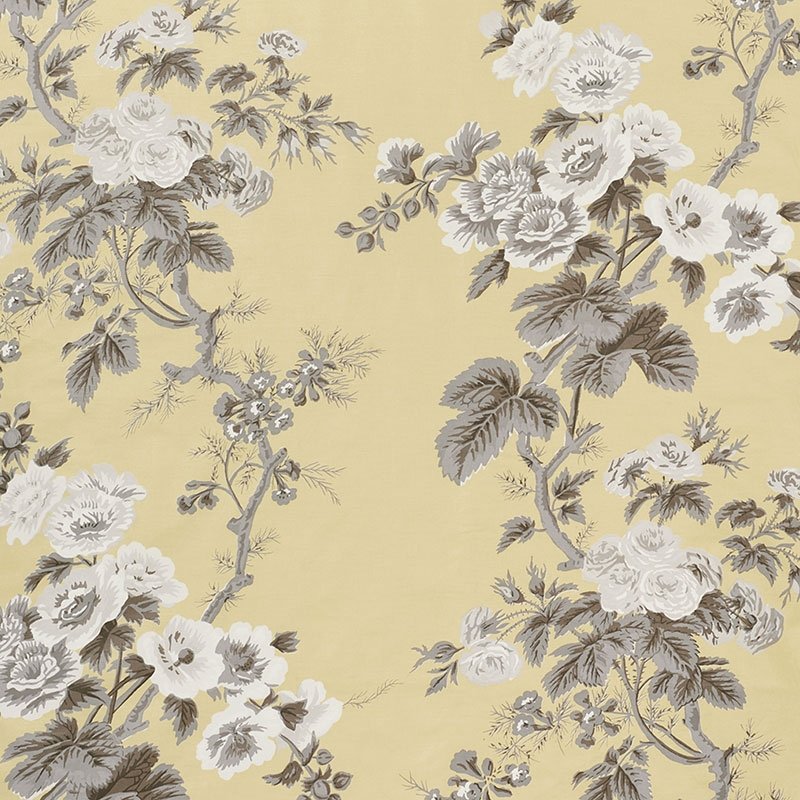 Purchase sample of 174456 Pyne Hollyhock, Buttercup by Schumacher Fabric