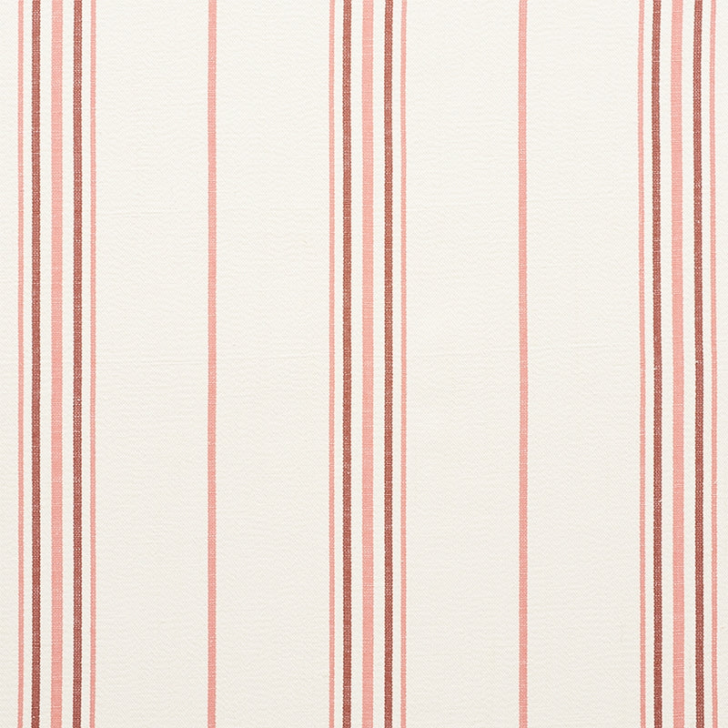 Purchase sample of 75262 Scarset Stripe, Rosewood by Schumacher Fabric