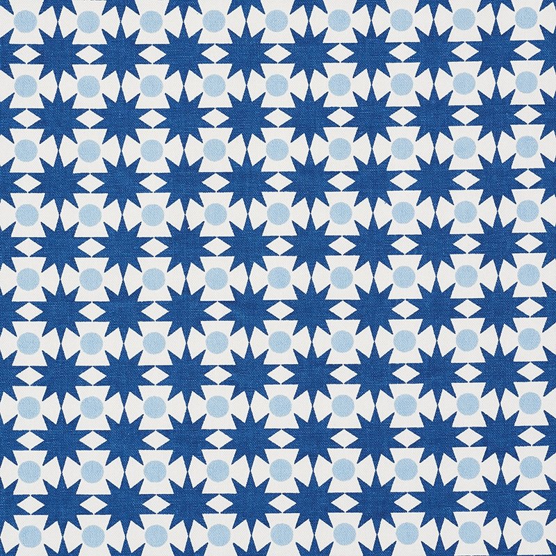 Purchase sample of 177060 Cosmos, Blue by Schumacher Fabric