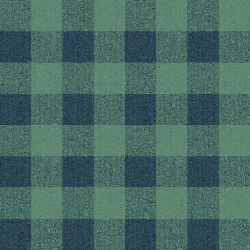 Sample MB31924 Beach House Picnic Plaid, Tropic Green Plaid by Seabrook Wallpaper