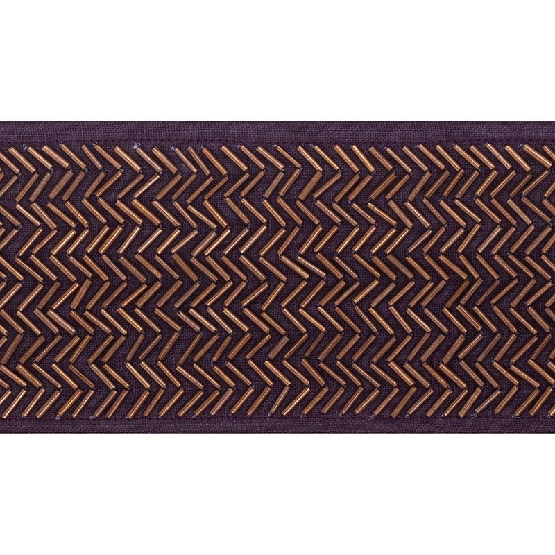 CF3003-2 Hepworth Cut Fringe Ivory Cobalt Schumacher Fabric