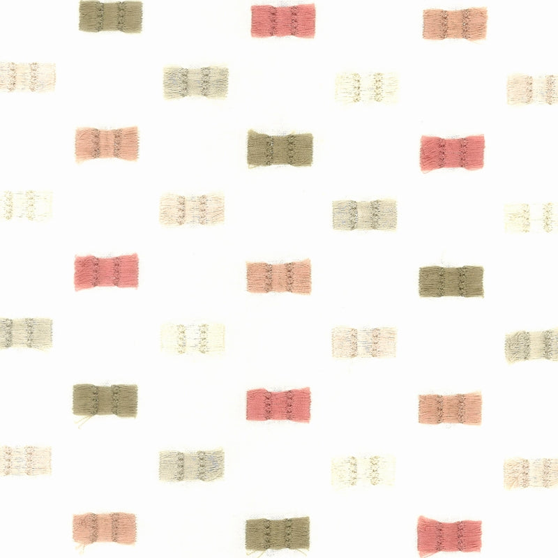 Sample FLUT-4 Flutter 4 Coral by Stout Fabric