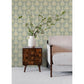 Find 2970-26151 Revival Mucha Teal Botanical Ogee Wallpaper Teal A-Street Prints Wallpaper