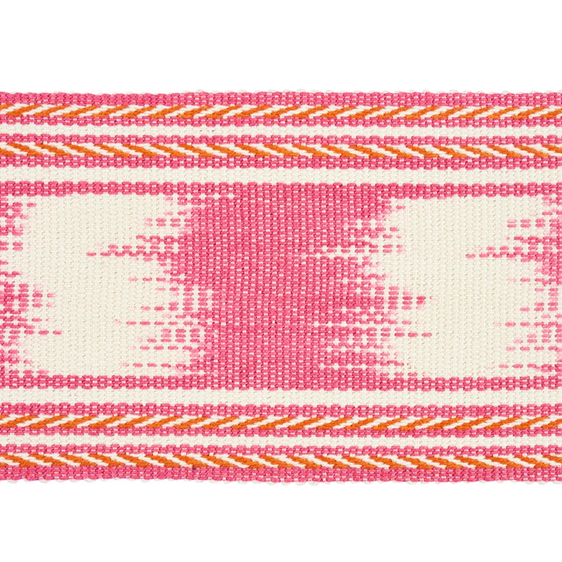 Sample 79301 Banyan Ikat Tape, Pink By Schumacher Trim