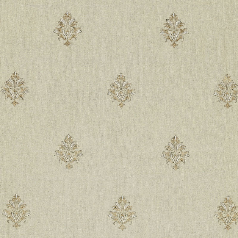 Buy 64723 Lorenzo Embroidery Natural by Schumacher Fabric