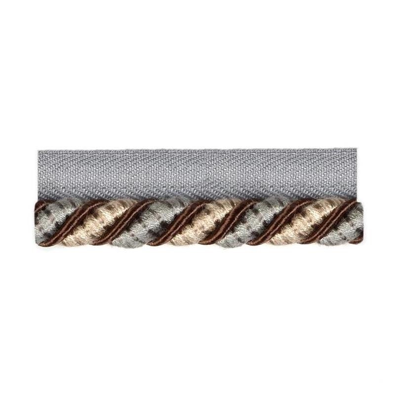7285-718 Cocoa/Silver - Duralee Fabric