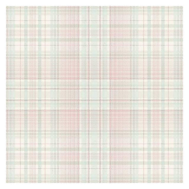 Acquire AF37723 Flourish (Abby Rose 4) Blue Check Plaid Wallpaper by Norwall Wallpaper