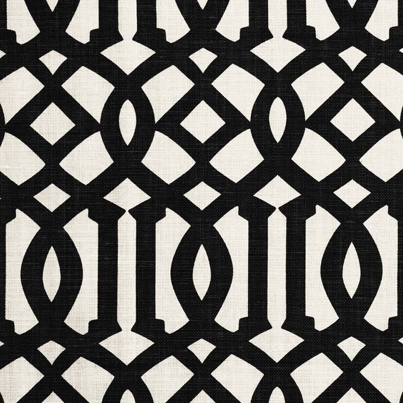 Purchase 174414 Imperial Trellis Ii Jet by Schumacher Fabric