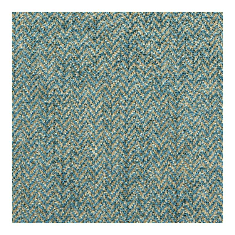 Sample 27006-019 Oxford Herringbone Weave, Turquoise by Scalamandre Fabric (SC 001927006)