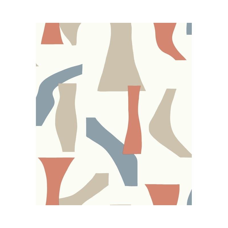Sample PSW1058RL Geometrics, Geometric Multi Color Peel and Stick Wallpaper