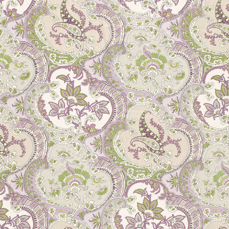 Purchase sample of 175551 Pickfair Paisley, Lilac by Schumacher Fabric