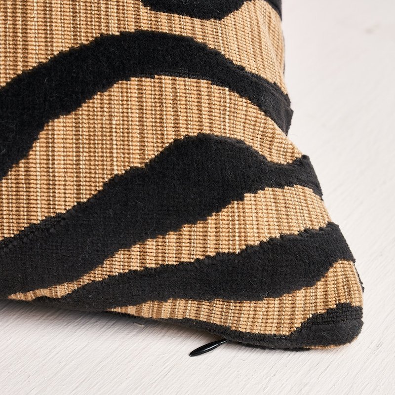 So7860018 Markova Stripe Pillow Black By Schumacher Furniture and Accessories 1,So7860018 Markova Stripe Pillow Black By Schumacher Furniture and Accessories 2