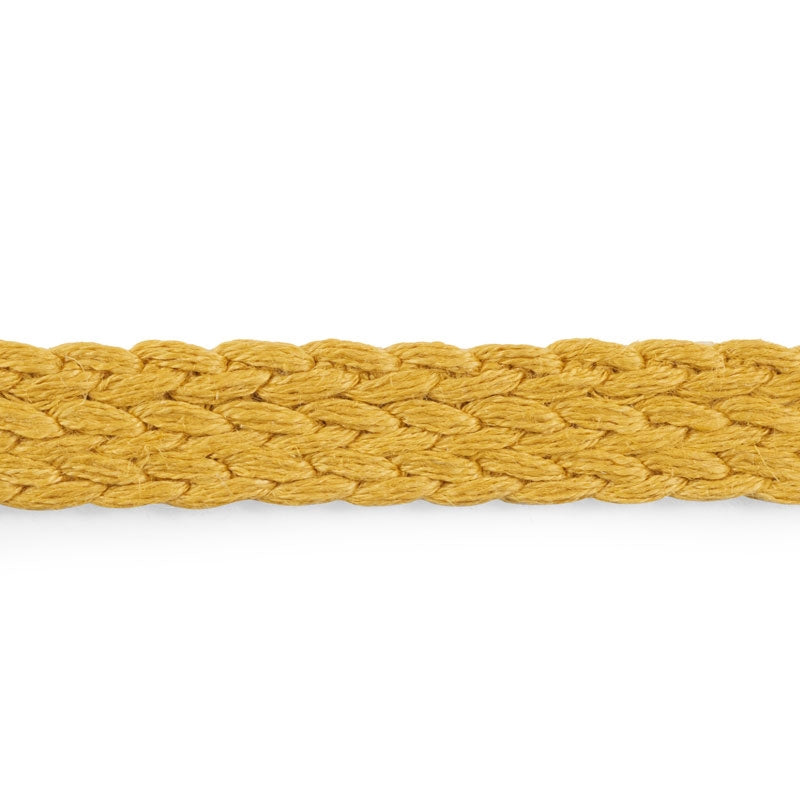 76283 | Braided Linen Tape, Gold - Schumacher Fabric