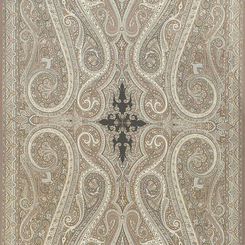 Purchase sample of 174803 Pasha Paisley, Stone by Schumacher Fabric