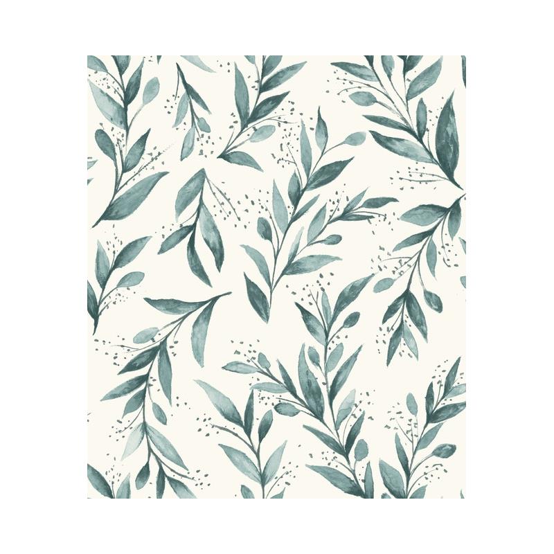 Sample PSW1002RL Magnolia Home Vol. II, Botanical Blue Peel and Stick Wallpaper