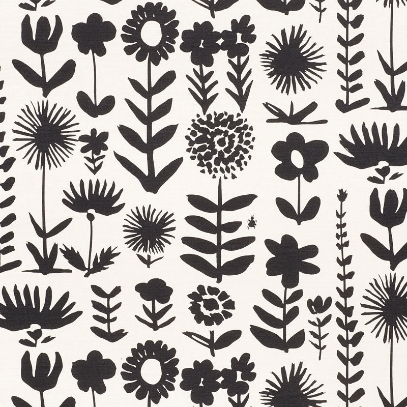 Save 178250 Wild Things Black by Schumacher Fabric