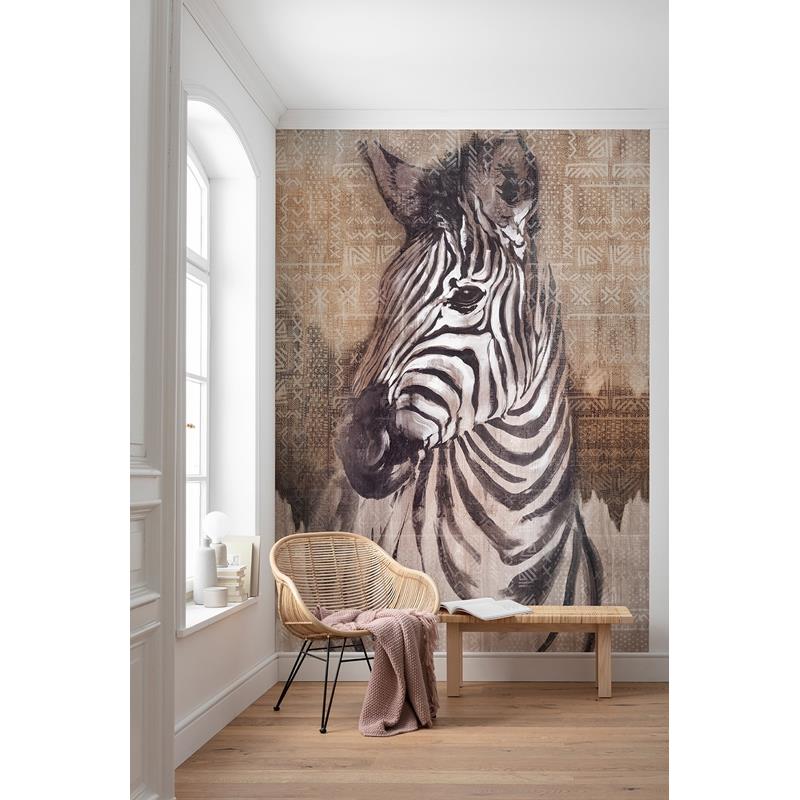 X4-1010 Colours  Zebra Wall Mural by Brewster,X4-1010 Colours  Zebra Wall Mural by Brewster2