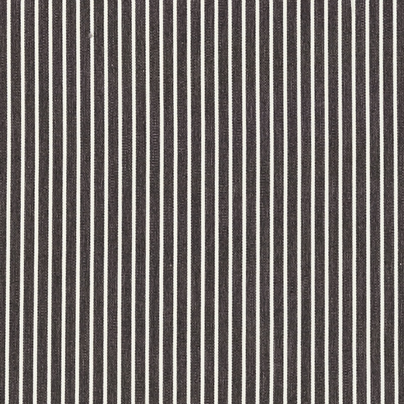 Purchase sample of 71300 Edie Stripe, Black by Schumacher Fabric