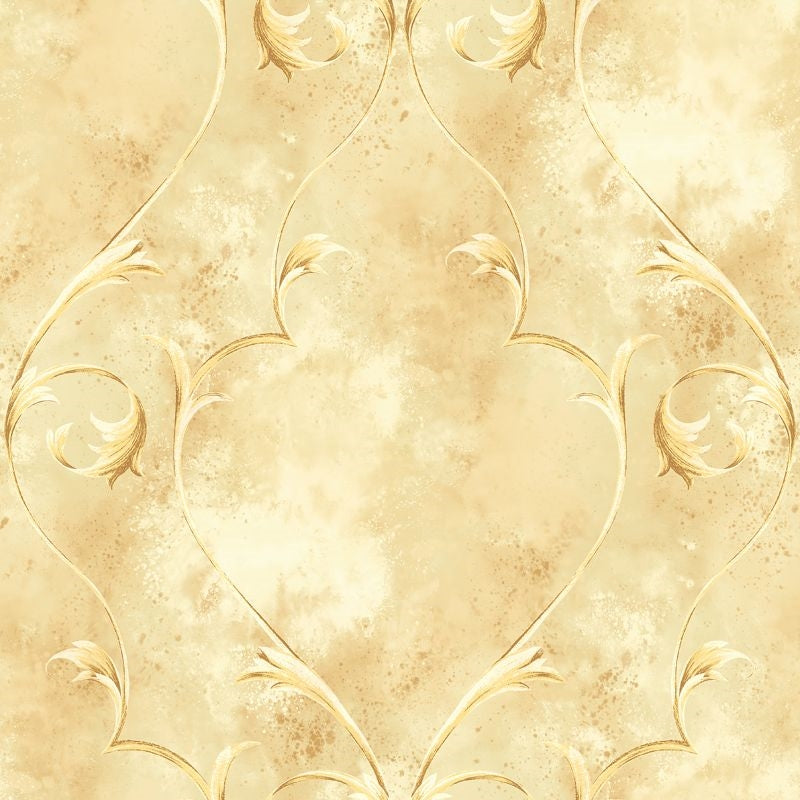 Sample DV51303 Villa D'Este Scroll Frame Wallquest