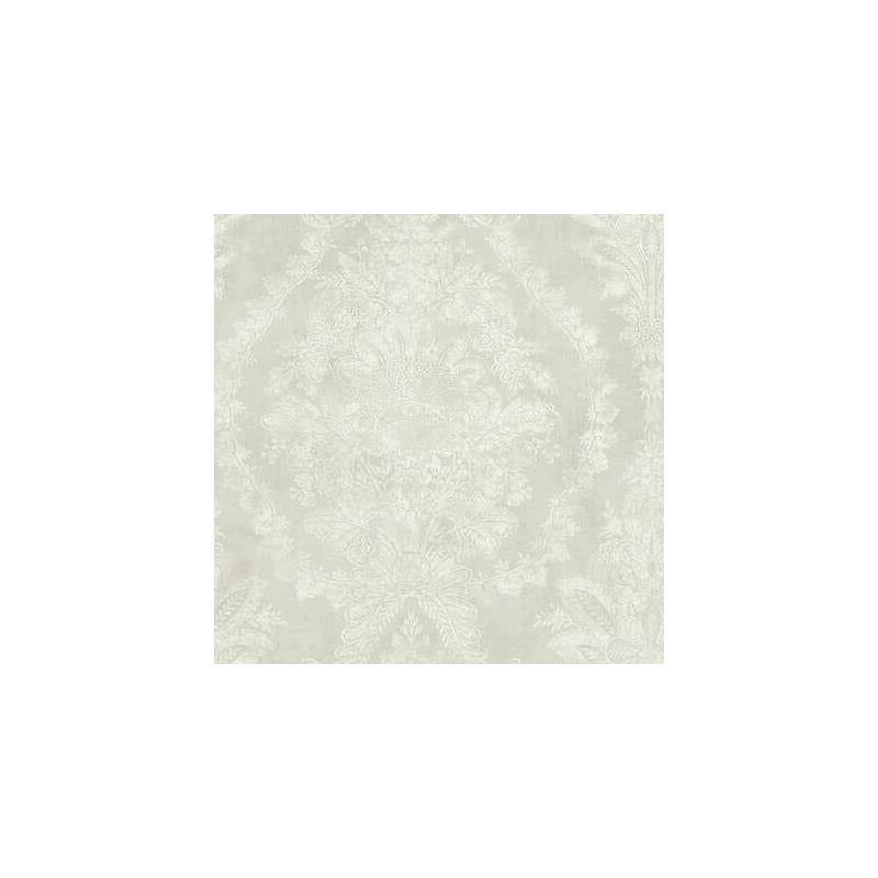 Sample KT2214 Ronald Redding 24 Karat, Charleston Damask Wallpaper Cream by Ronald Redding
