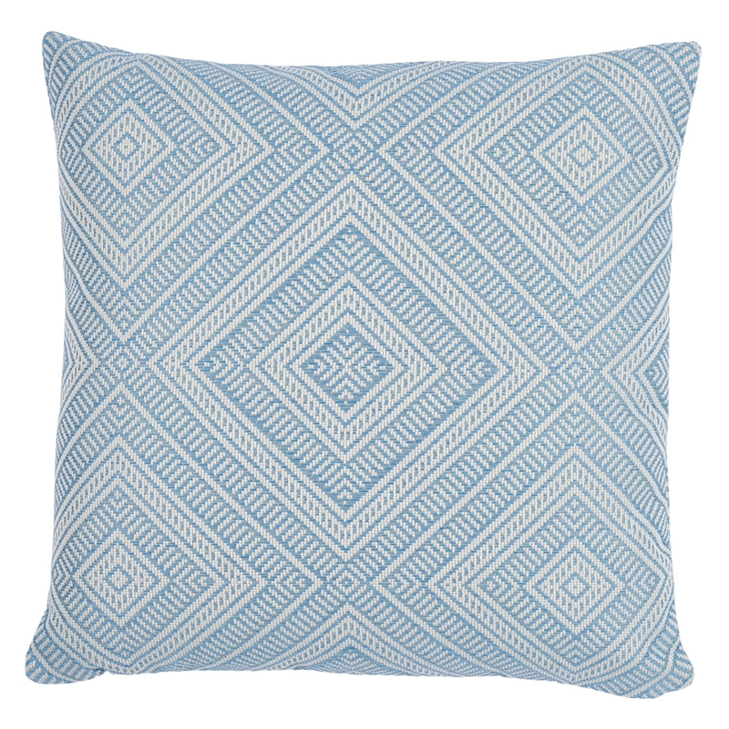 So6284507 | Tortola I/O 24" Pillow, Sky - Schumacher Furniture and Accessories