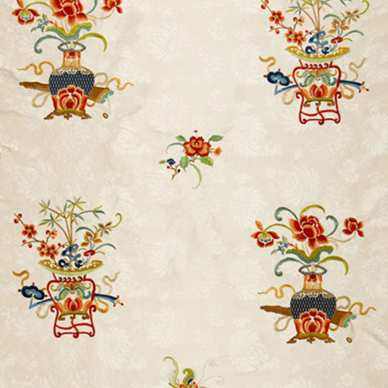 Acquire 64420 Ming Embroidery MultibyColor by Schumacher Fabric