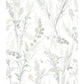 Sample 4072-70030 Delphine, Hillaire Light Blue Meadow Wallpaper by Chesapeake