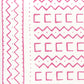 Sample AP980-07 Beau Rivage, Magenta On White by Quadrille Wallpaper