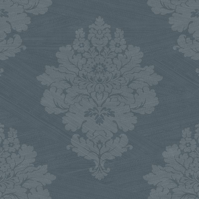 Looking DD10002 Patina Wool Damask by Wallquest Wallpaper