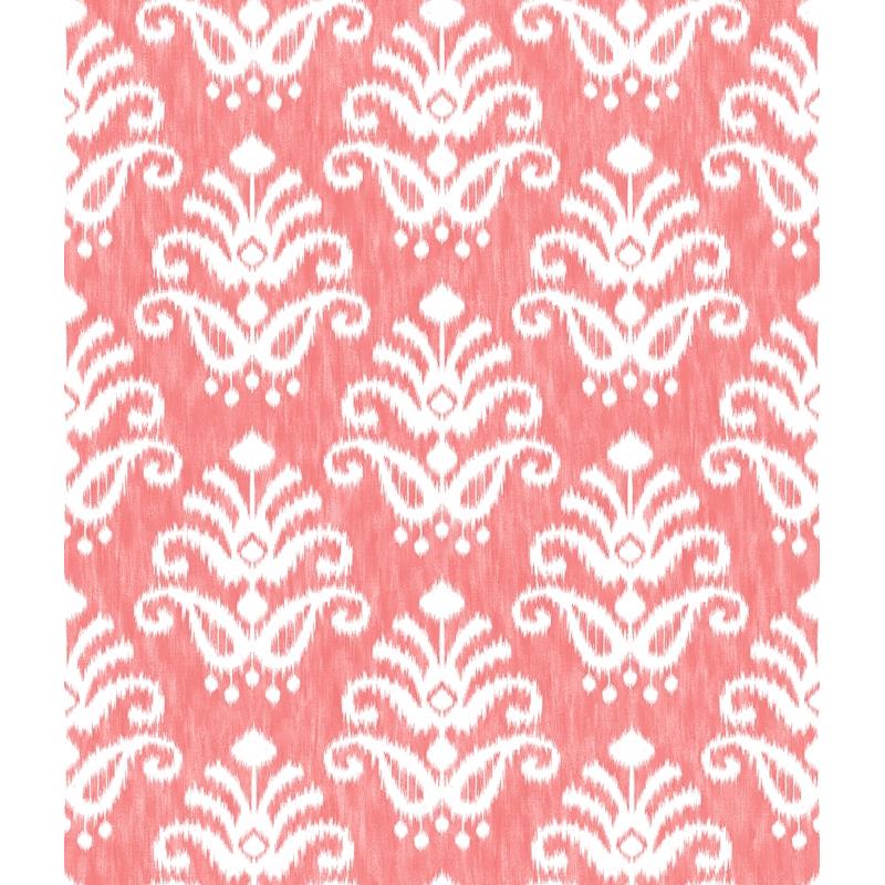 Sample 4081-26330 Happy, Keaton Coral Medallion by A-Street Prints Wallpaper