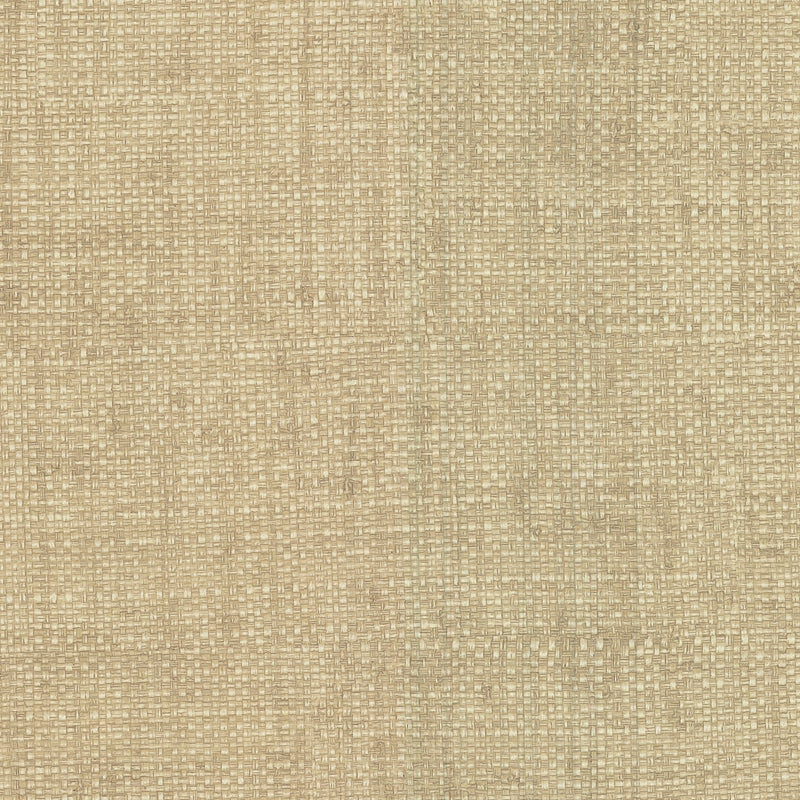 Sample 2807-87917 Warner Grasscloth Resource, Caviar Beige Basketweave Wallpaper by Warner