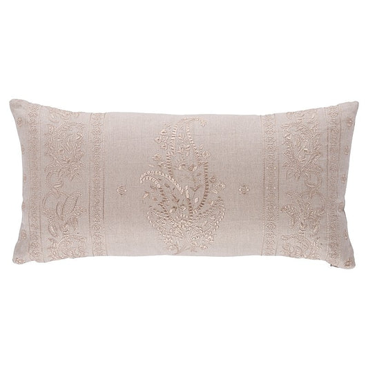 So17972104 Meadow Rock 18" Pillow Natural By Schumacher Furniture and Accessories