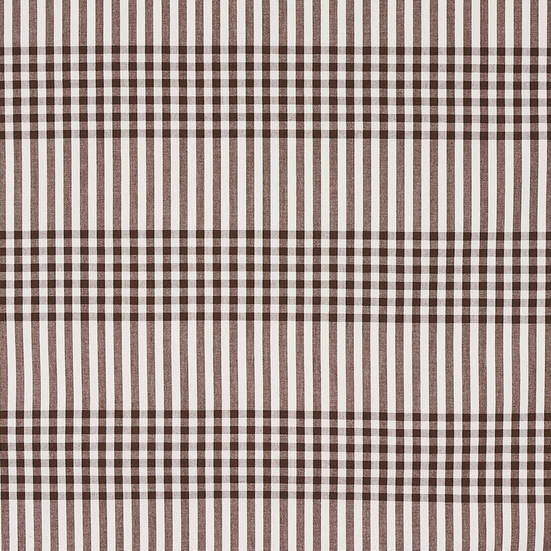 Purchase sample of 80801 Bergen Plaid, Brown by Schumacher Fabric