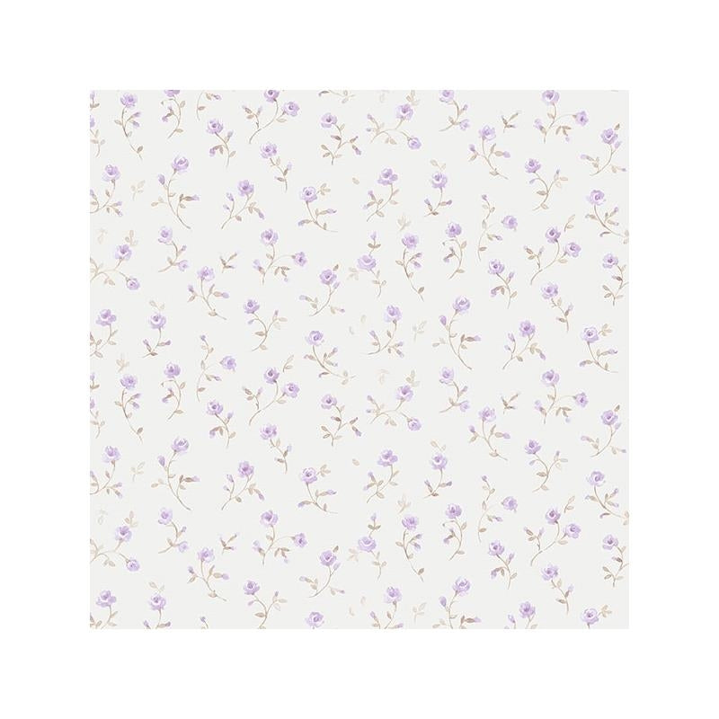 Sample PR33855 Purple Small Floral wallpaper Norwall Wallpaper