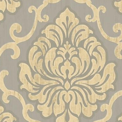 Buy LE20808 Leighton Damask by Seabrook Wallpaper