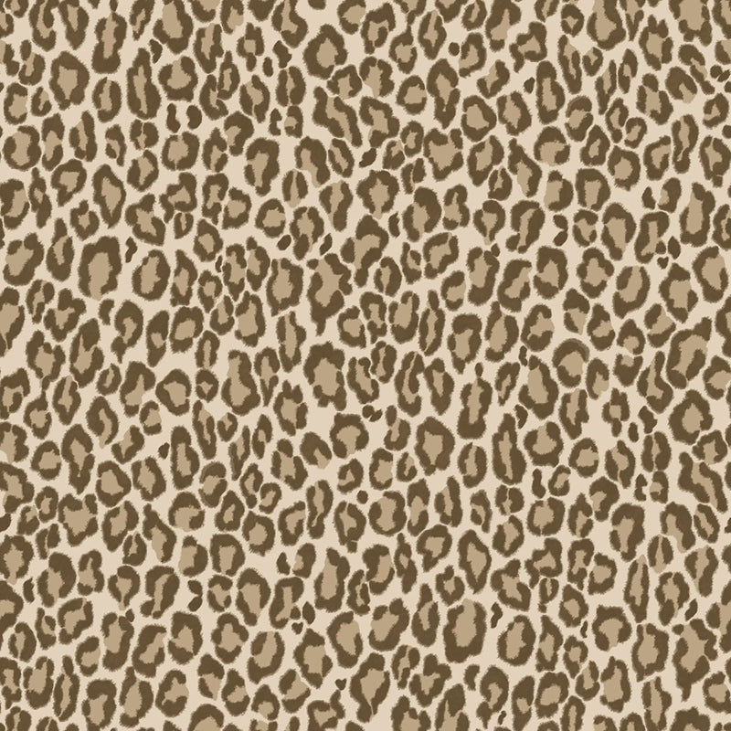 Sample DD139152 Design Department, Cicely Brown Leopard Skin Wallpaper by Brewster